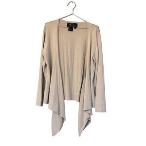 Terry Lewis Silk Blend Open Front Cardigan - Size 1X